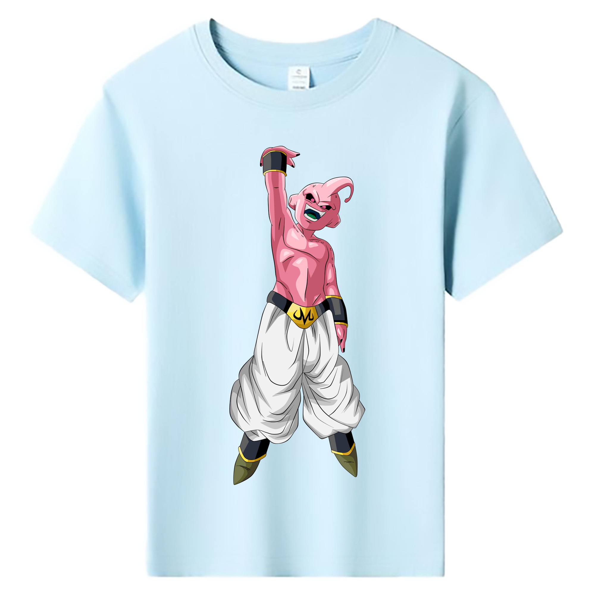 （画像用） ドラゴンボール 魔人ブウ DRAGON BALL Majin Buu 綿100％キッズTシャツ（フロントプリント）